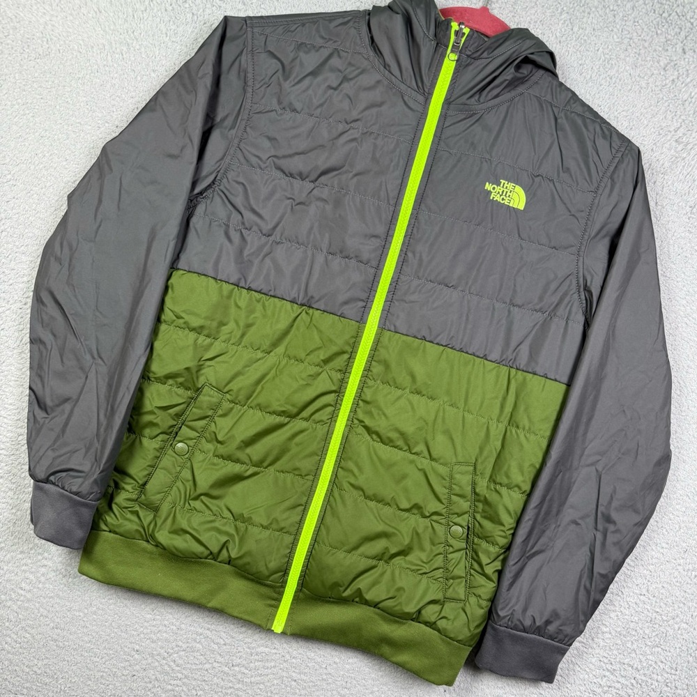 Kids The North Face reversible puffer jacket